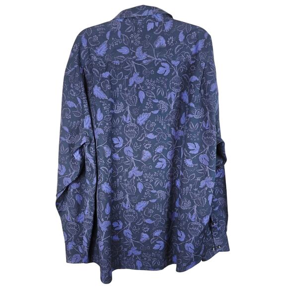 Tommy Bahama Silk Blend Hidden Button Down Men's Dress Shirt XXL - Picture 2 of 4